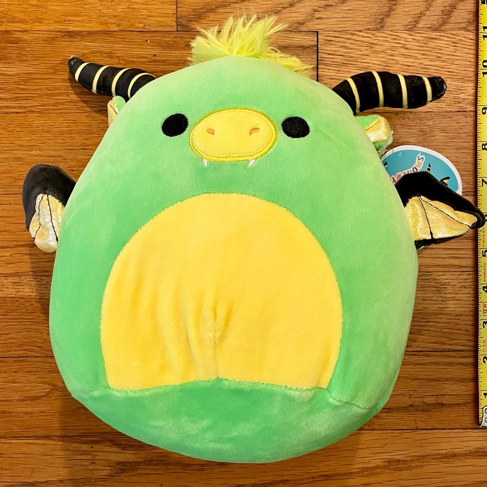 Bethuna Squishmallows 8" Black Light Dragon Plush Toy NWT
